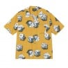 STUSSY DICE PATTERN SHIRT MUSTARD