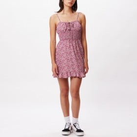 OBEY DELOCATED DRESS LILAC...