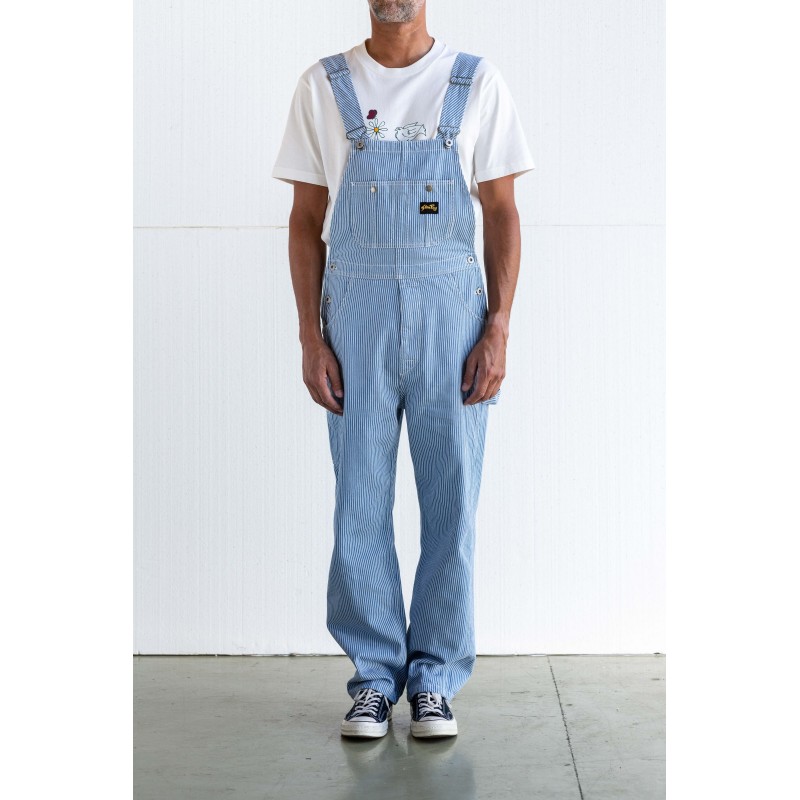 STAN RAY EARLS BIB HICKORY STRIPE BLUE