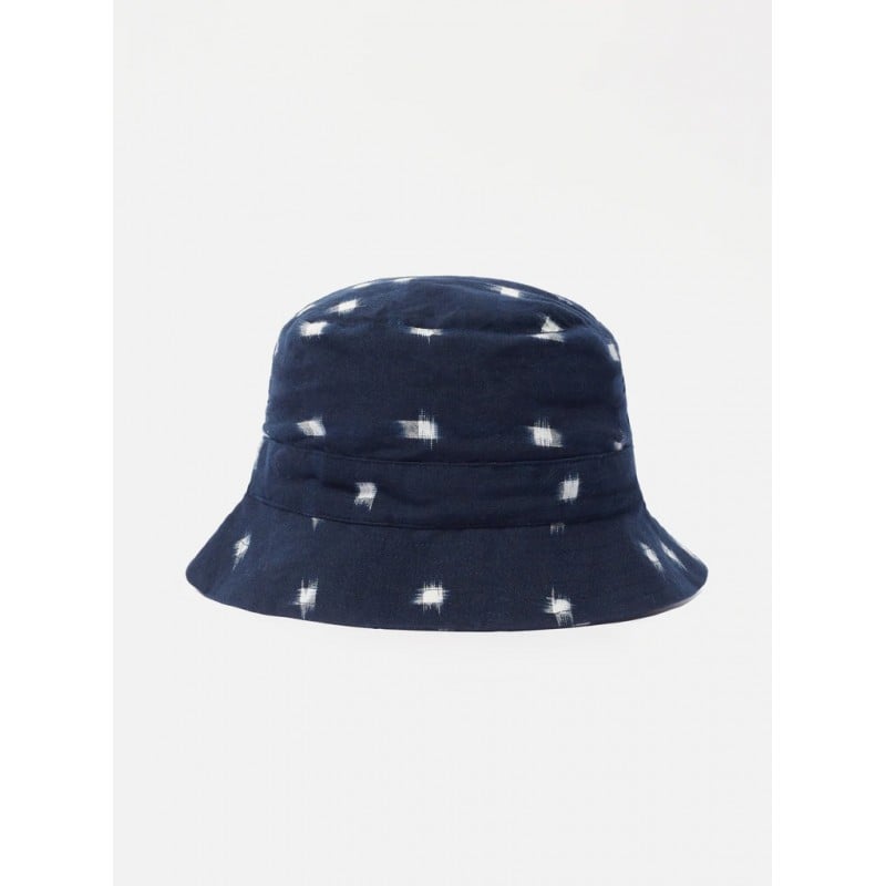 UNIVERSAL WORKS BUCKET HAT IKAT NAVY