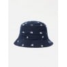UNIVERSAL WORKS BUCKET HAT IKAT NAVY