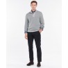 BARBOUR MALCOLM HALF BUTTON GREY MARL