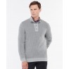 BARBOUR MALCOLM HALF BUTTON GREY MARL