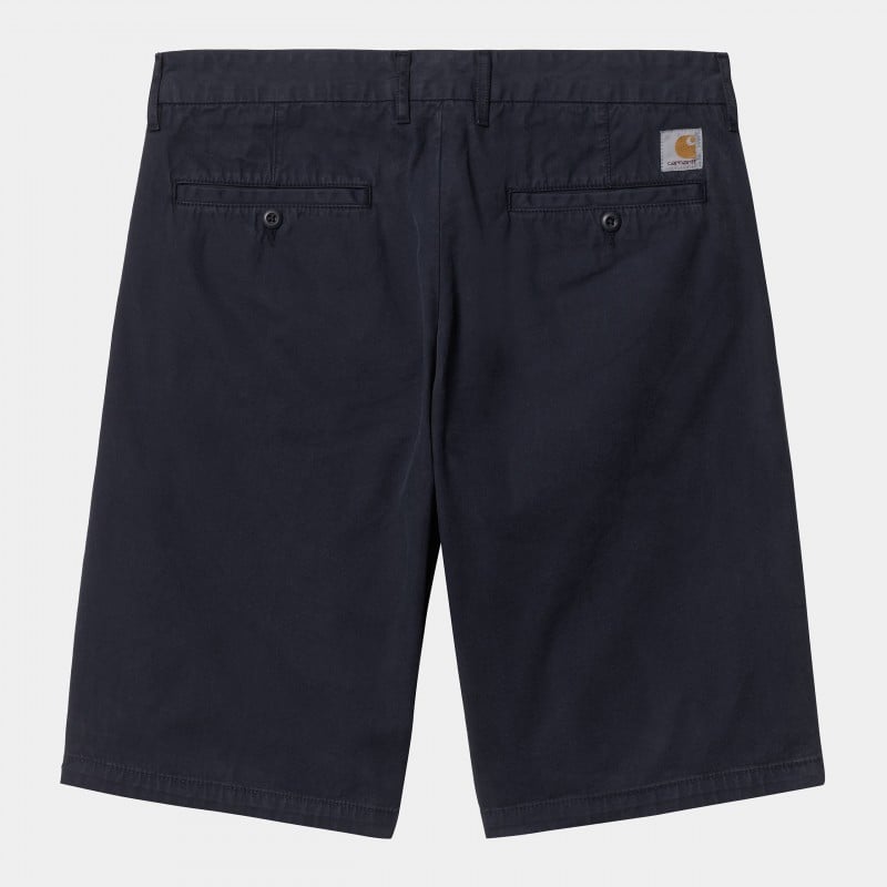 CARHARTT JOHNSON SHORT DARK NAVY GARMENT DYED