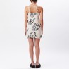 OBEY FLAMIN FLOWERS DRESS OFF WHITE