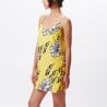OBEY FLAMIN FLOWERS DRESS CYBER YELLOW