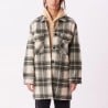 OBEY TAYLOR SHIRT JACKET CREAM PLAID