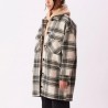 OBEY TAYLOR SHIRT JACKET CREAM PLAID