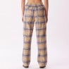 OBEY PIA FLANNEL PANT VINTAGE BLEU