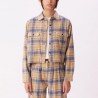OBEY PIA FLANNEL SHIRT VINTAGE BLUE