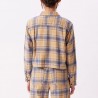 OBEY PIA FLANNEL SHIRT VINTAGE BLUE