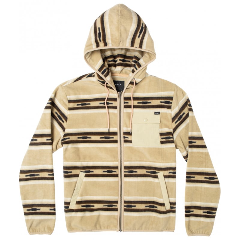RVCA HAWTHORNE FLEECE BURLAP
