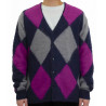 MANASTASH ABERDEEN KURTIGAN ARGYLE NAVY