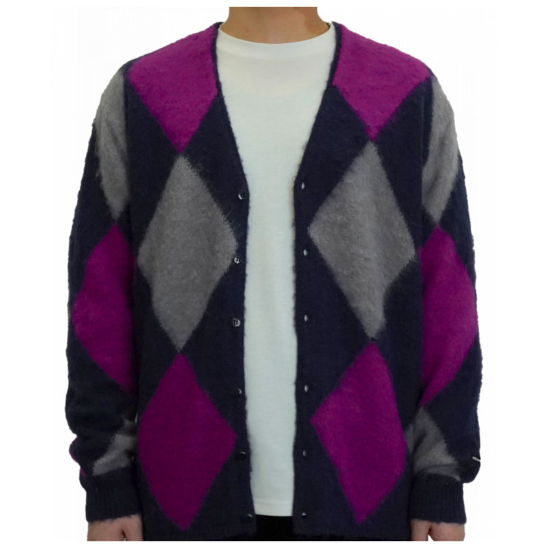 MANASTASH ABERDEEN KURTIGAN ARGYLE NAVY