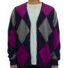 MANASTASH ABERDEEN KURTIGAN ARGYLE NAVY