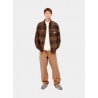 CARHARTT WALLACE SHIRT CHECK ALE BROWN