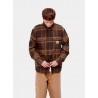 CARHARTT WALLACE SHIRT CHECK ALE BROWN