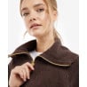 BARBOUR INTL ROMANA KNIT BITTER CHOCOLATE