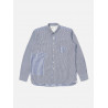 UNIVERSAL WORKS PATCHED SHIRT CLASSIC STRIPES NAVY