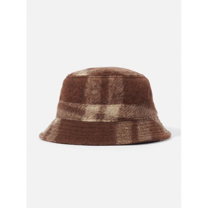 UNIVERSAL WORKS BUCKET HAT SOFT WOOL FLEECE BROWN