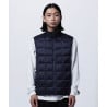 TAION 002WZ HI-NECK W-ZIP DOWN VEST NAVY
