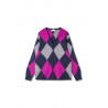 MANASTASH ABERDEEN KURTIGAN ARGYLE NAVY