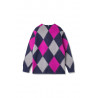 MANASTASH ABERDEEN KURTIGAN ARGYLE NAVY