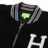 HUF JACKET SHERPA VARSITY BLACK