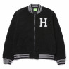 HUF JACKET SHERPA VARSITY BLACK
