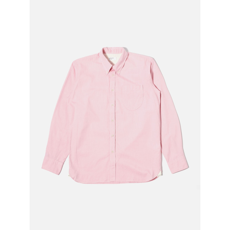 UNIVERSAL WORKS DAYBROOK SHIRT ORGANIC OXFORD PINK