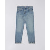 EDWIN REGULAR TAPERED KURABO RECYCLE DENIM RED SELVAGE BLUE LIGHT USED