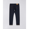 EDWIN SLIM TAPERED KAIHARA BLUE STRETCH DENIM GREEN X WHITE SELVAGE BLUE RINSED
