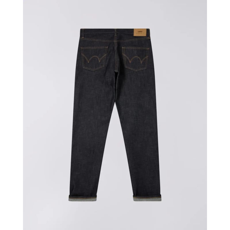 EDWIN REGULAR TAPERED NIHON MENPU DARK PURE INDIGO RAINBOW SELVAGE BLUE UNWASHED