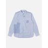 UNIVERSAL WORKS PATCHED SHIRT CLASSIC SHIRTING BLUE