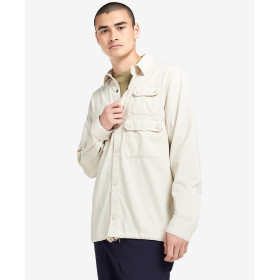 BARBOUR LEO OVERSHIRT STONE...