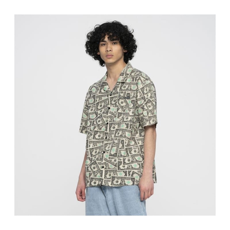 santa cruz - shirt - mako - dollar bills - pacificwear