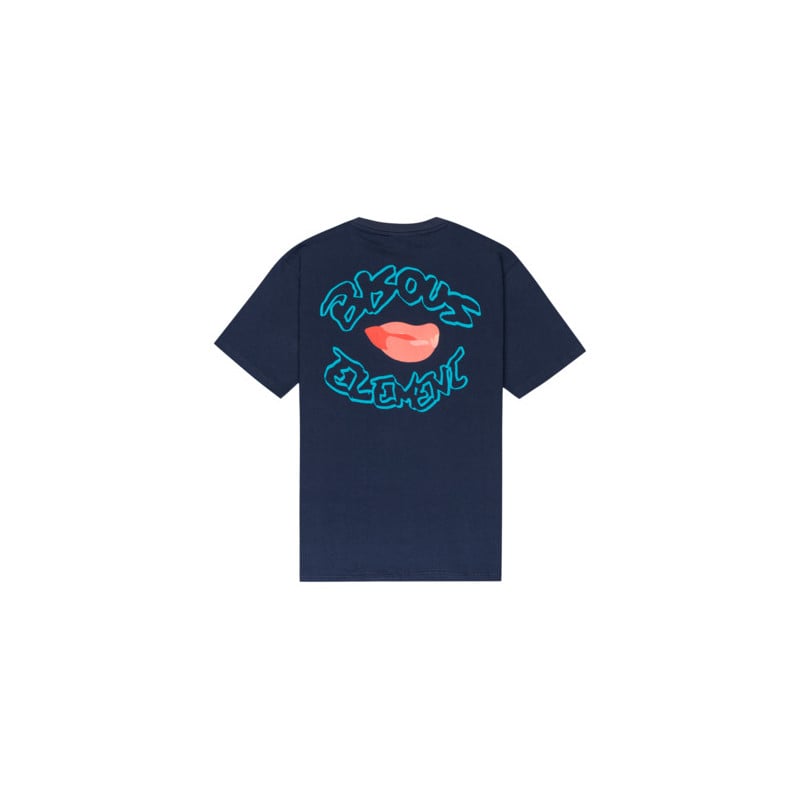 element - bisous  - tee shirt - la bouche - eclipse navy - pacificwear
