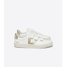 VEJA RECIFE LOGO CHROMEFREE LEATHER EXTRA WHITE PLATINE