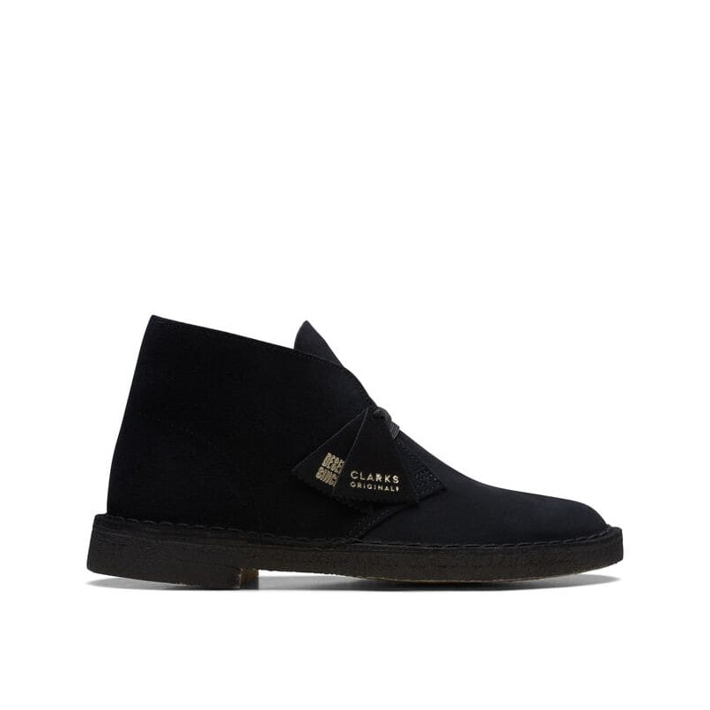 CLARKS DESERT BOOT BLACK SUEDE