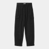 CARHARTT W' COLLINS PANT BLACK GARMENT DYED