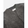 UNIVERSAL WORKS CARDIGAN WOOL FLEECE GREY MARL