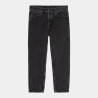 CARHARTT NEWEL PANT BLACK STONE WASHED