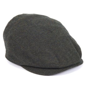 BARBOUR BARLOW FLAT CAP OLIVE