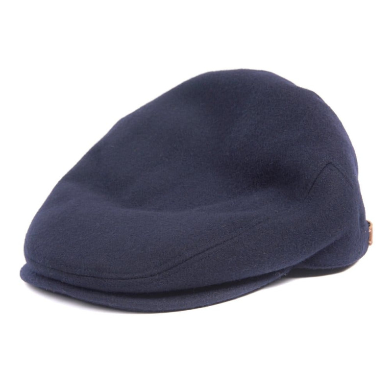 BARBOUR REDSHORE FLAT WOVEN CAP NAVY