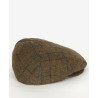 BARBOUR CAIRN FLAT CAP OLIVE BLUE RED