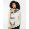 BARBOUR LAWERS TARTAN SCARF HESSIAN NAVY