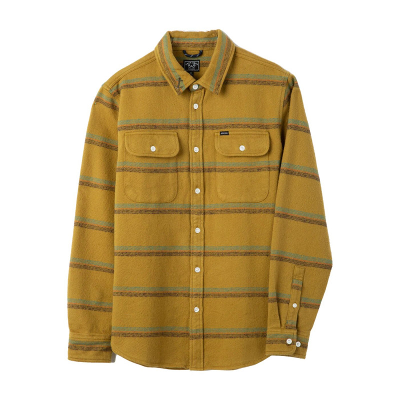 DARK SEAS SHIRT SANTA CLARA WOVEN BROWN