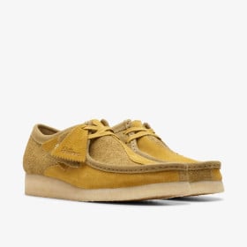 CLARKS WALLABEE OLIVE COMBI
