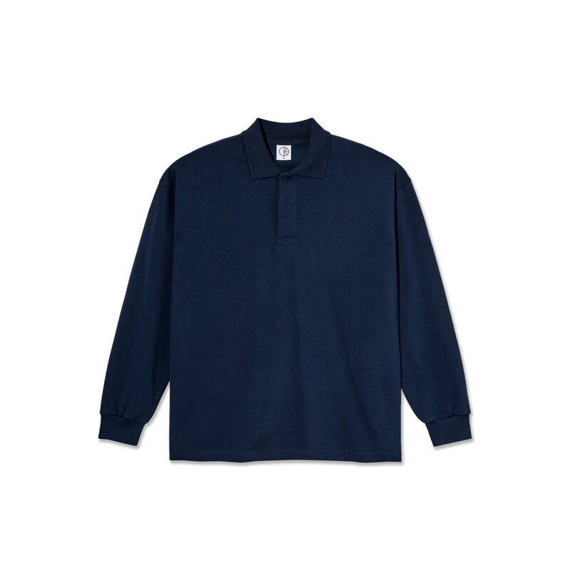 POLAR SKATE.CO RUGBY SHIRT DARK BLUE