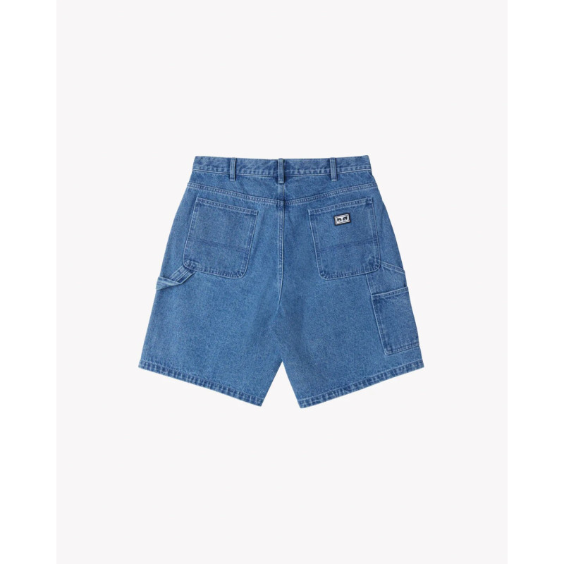 OBEY SHORT BIGWIG DENIM CARPENTER LIGHT INDIGO